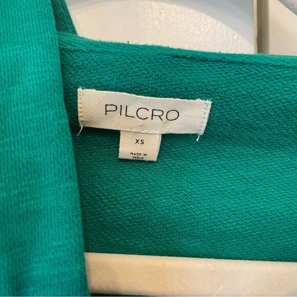 Anthro Pilcro Fabric Mix Cropped Hoodie - Picture 5 of 7